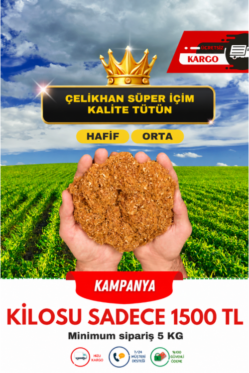 ÇELİKHAN SÜPER LÜKS  İÇİM KALİTE TÜTÜN